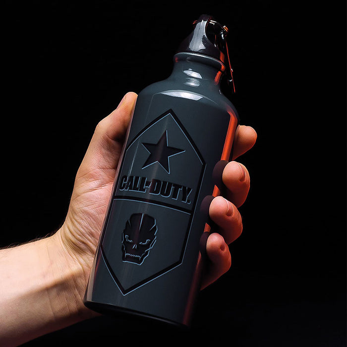 Call Of Duty Water Bottle COD Series Charcoal Grey In Hand