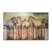 Large Ocean Sunset Standing Horses Wood Sign Animal Print For Wall