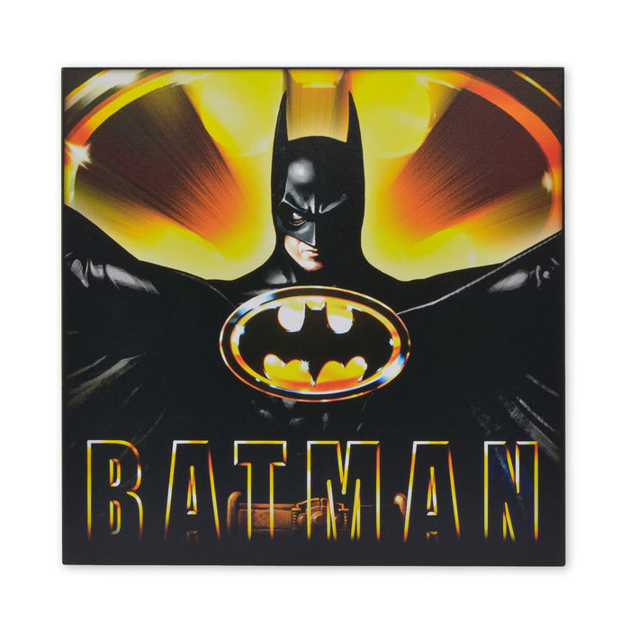 Superhero Batman Wood Sign Print Front View Logo Medium sized