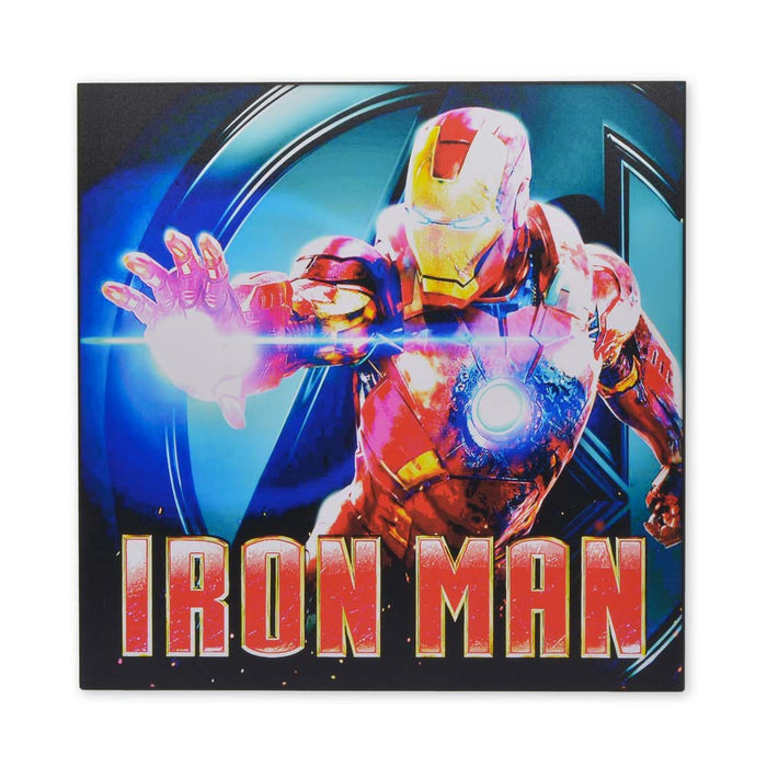 Medium Wood Sign Print - Superhero Iron Man Classic