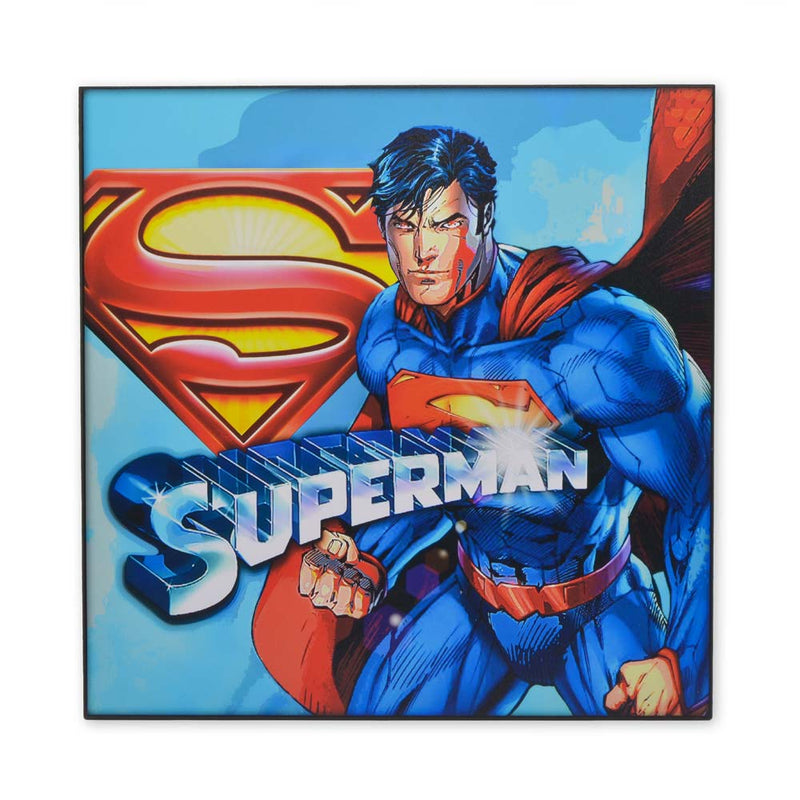 Medium Wood Sign Print - Superhero Superman Classic