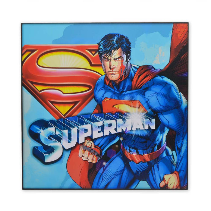 Medium Wood Sign Print - Superhero Superman Classic