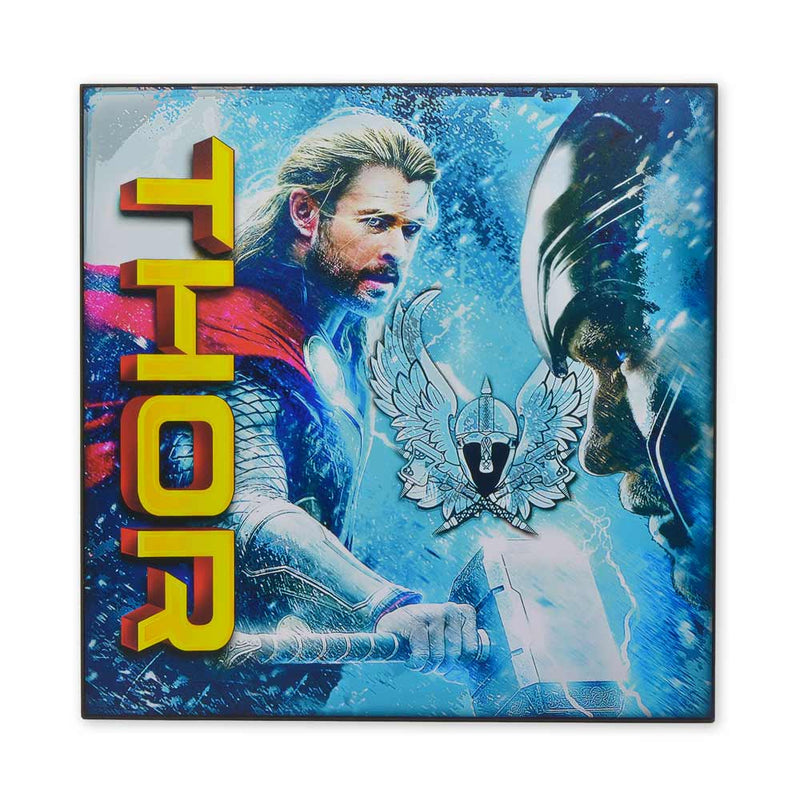 Medium Wood Sign Print - Superhero Thor